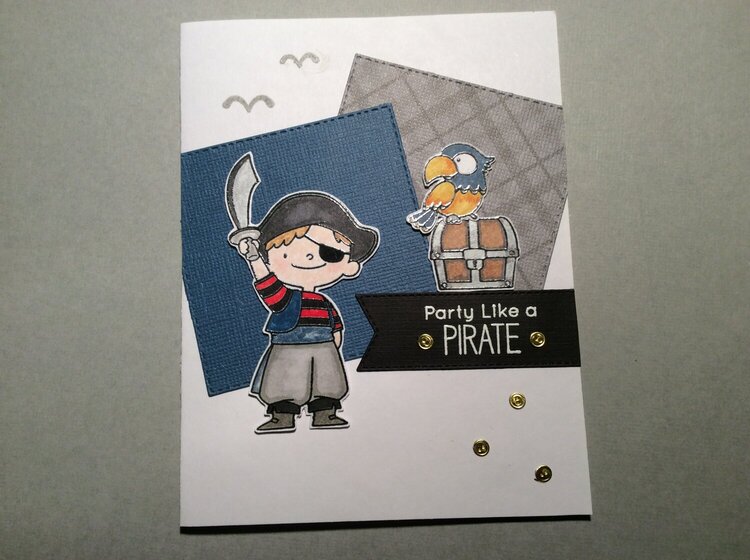 Party Like A Pirate Birthday Card