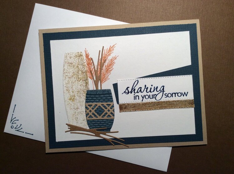 Earthen Textures Sympathy Card