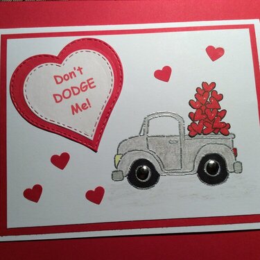 Truck Valentine card