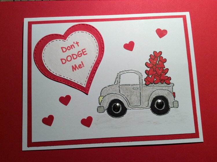 Truck Valentine card
