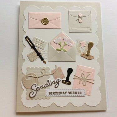 Sent With Love Birthday Card