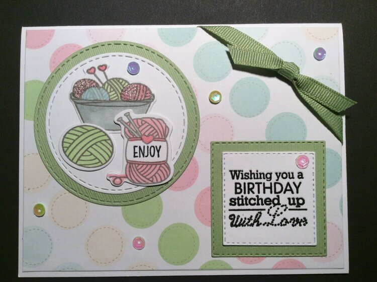 Knitters birthday card
