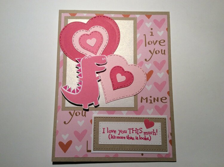 Dinosaur Valentine Card