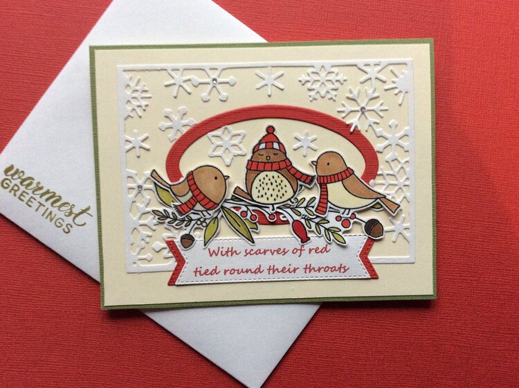 Winter Songbird Christmas Card
