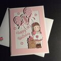 Birthday card for 1 year old girl