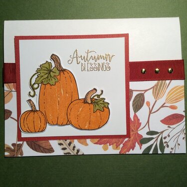 SU Pretty Pumpkin Thanksgiving Card