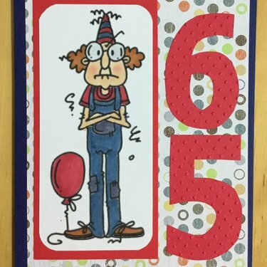 65th Birthday Card for male