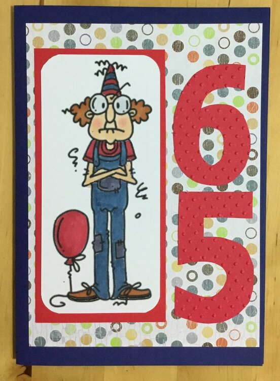 65th Birthday Card for male