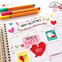 Valentine's Monthly Planner spread