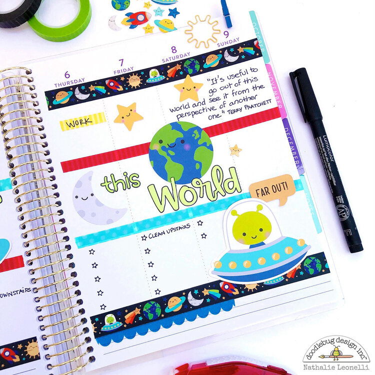 Out of this world Planner Spread