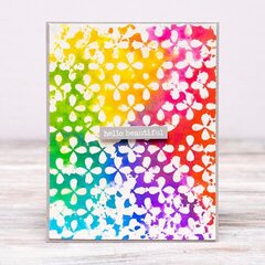 Rainbow Teardrop Floral