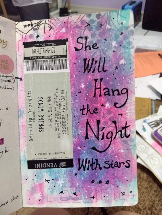 She Will Hang the Night With Stars...