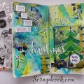 Christmas Love Art Journal Layout :D
