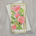 Floral Mini Slimline Hello Card