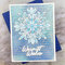 snowflake - warmest wishes card