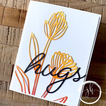 Hugs Floral Card