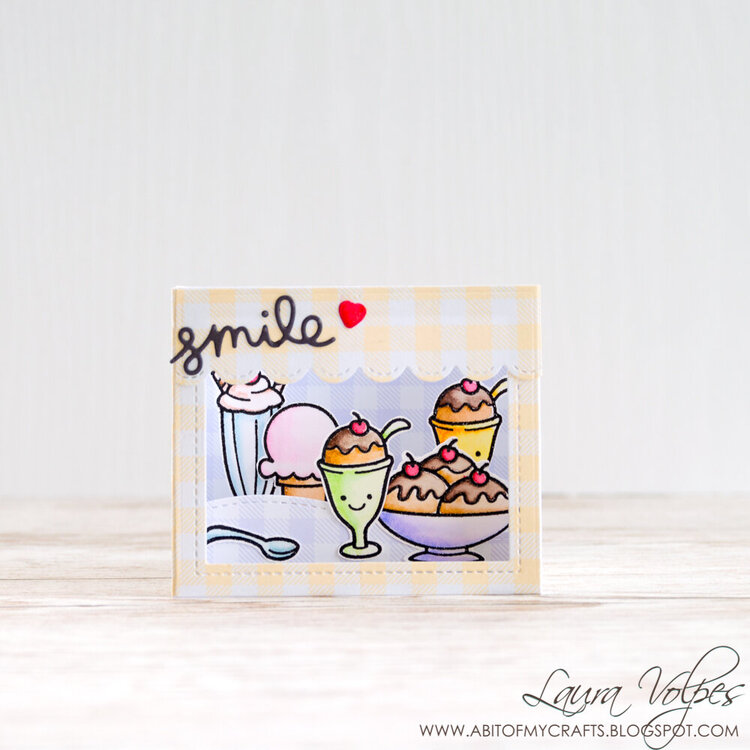 Ice Cream Shop Shadow Box Card