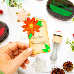Christmas Tag with the Sizzix Pretty Flower Die