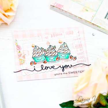 I Love You Card feat Lawn Fawn Sweet Friends