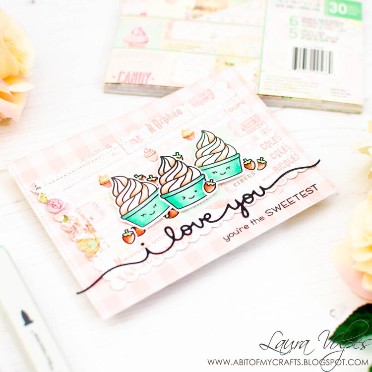 I Love You Card feat Lawn Fawn Sweet Friends