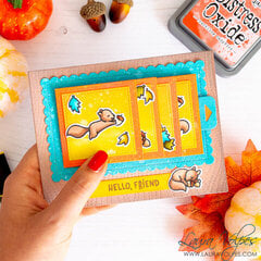 Flippin Awesome Fall Card | Lawn Fawn Let's Go Nuts