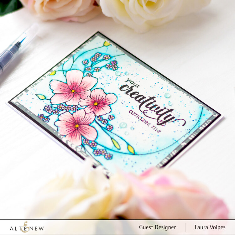 Watercolor Floral Card with Altenew Everlasting Happiness