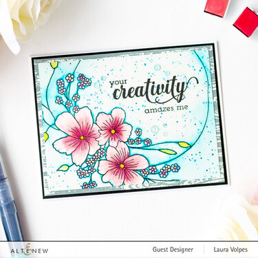 Watercolor Floral Card with Altenew Everlasting Happiness