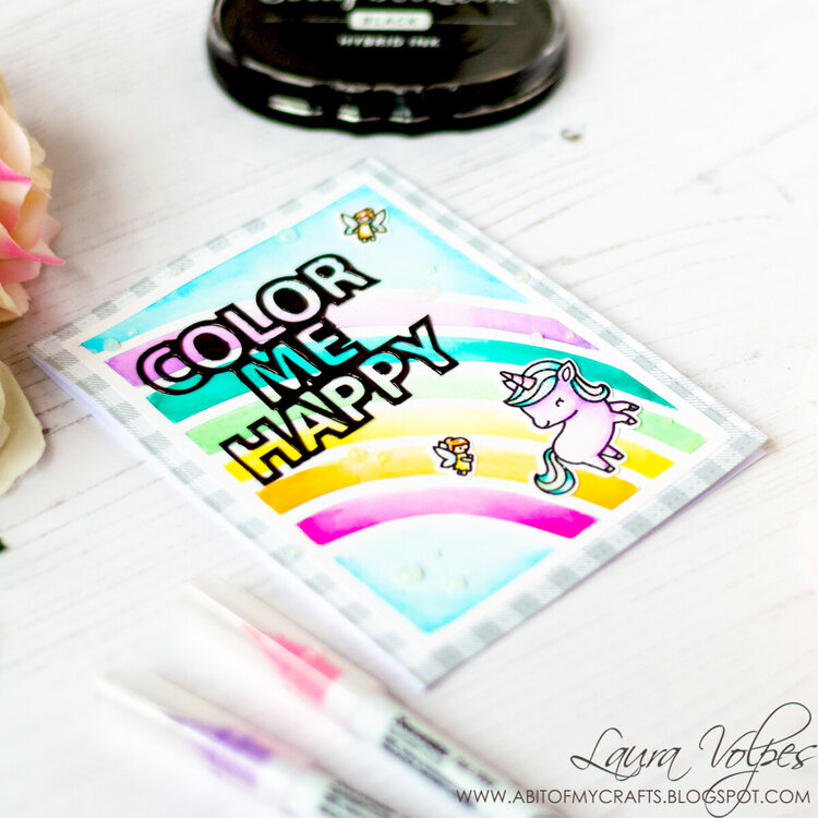 Bright and Cheerful Card feat Scrapbook.com Color Me Happy SVG Files