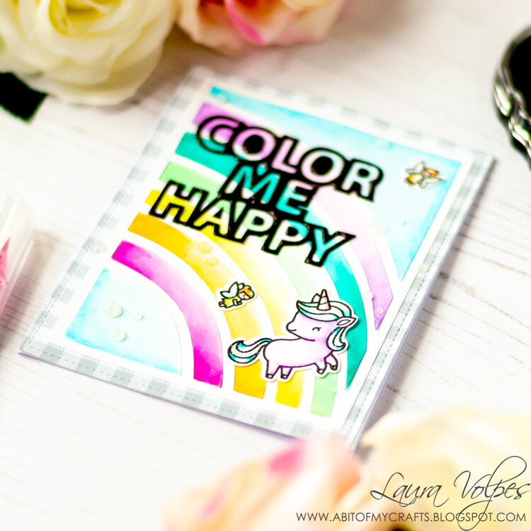 Bright and Cheerful Card feat Scrapbook.com Color Me Happy SVG Files