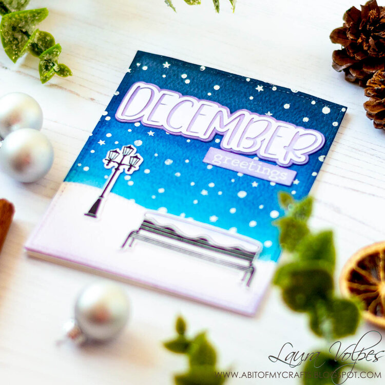 Winter Scene with Scrapbook.com December SVG File