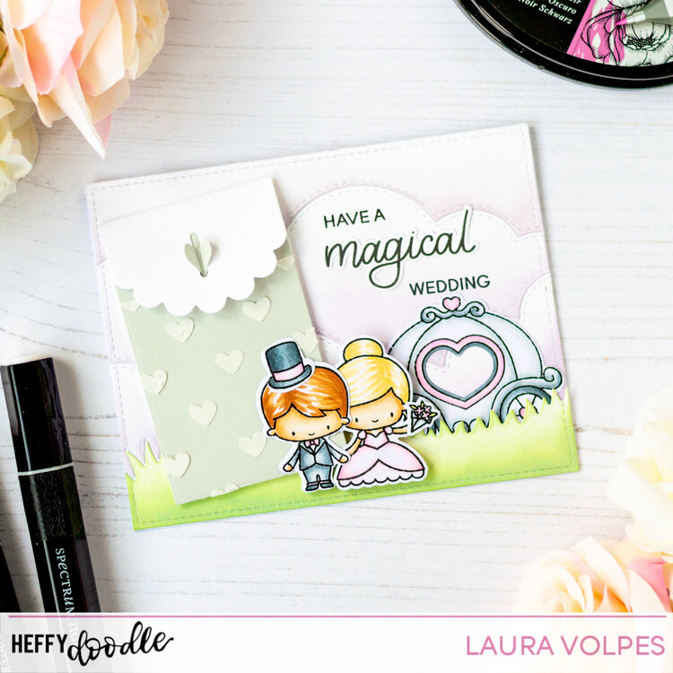 Wedding Card with Gift Card Pocket