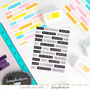 Card Background with Sentiment Stamps