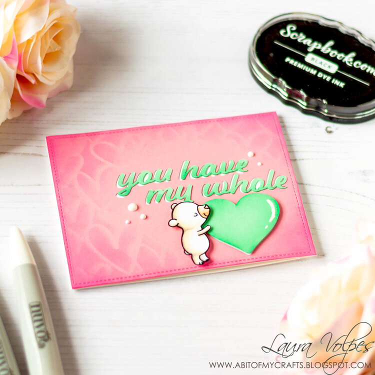 Two Cards feat Scrapbook.com My Whole Heart SVG File