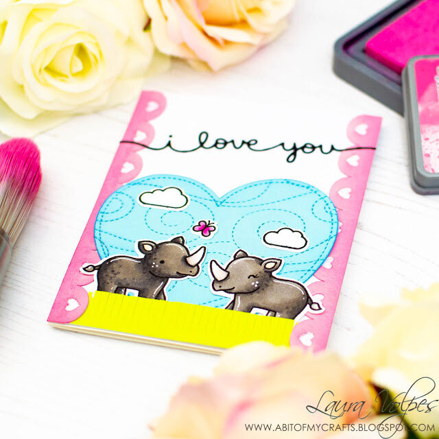 Cute Valentine&#039;s Day Card with Scrapbook.com Borders SVG Files