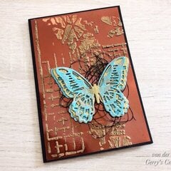 Butterfly on mirror card