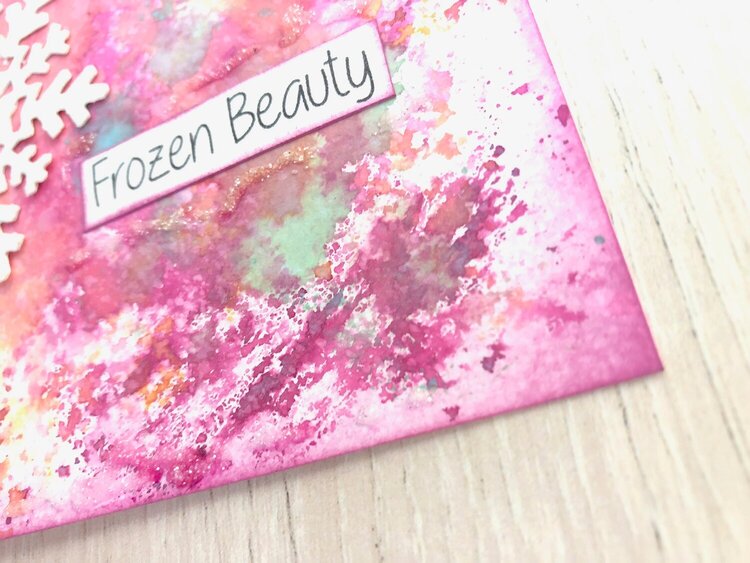 Easy Art Journal frozen beauty