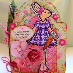 Springtime Julie Nutting Bunny Tag Book (page 1)
