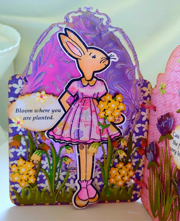 Springtime Julie Nutting Bunny Tag Book (page 2)