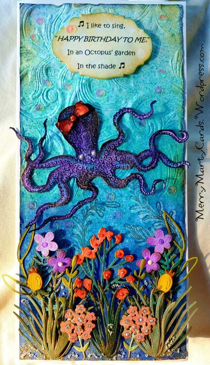 Octopus&#039; Garden Birthday Card