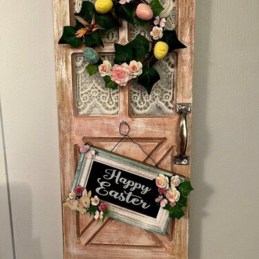 Easter ~ Altered Hanging Door