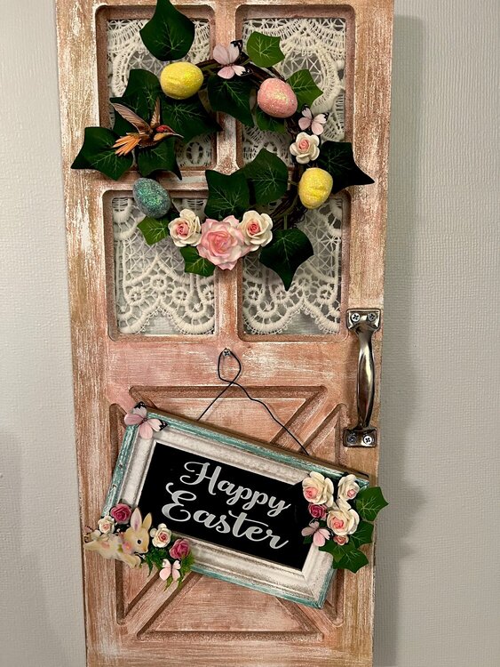 Easter ~ Altered Hanging Door