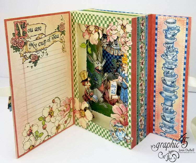 G45 Alice&#039;s Tea Party Storybook Tunnel Card