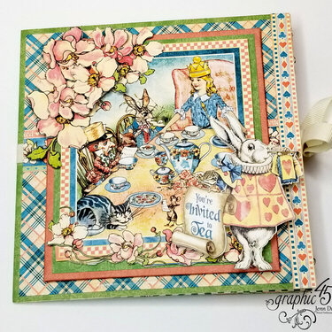 G45 Alice's Tea Party Storybook Tunnel Card