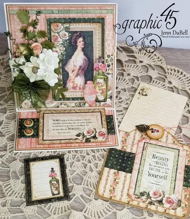 Graphic 45 Portrait of a Lady Easel card set