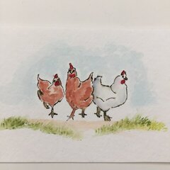 Art Impressions - 'Chicken up on you'