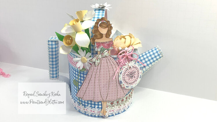 3D Watering Can with Julie Nutting Doll