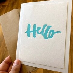Letterpress - Hello