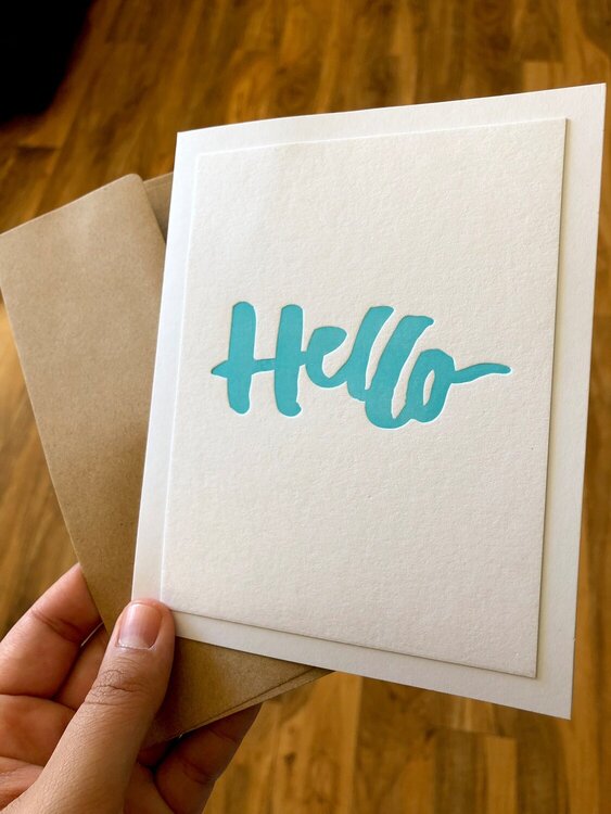 Letterpress - Hello