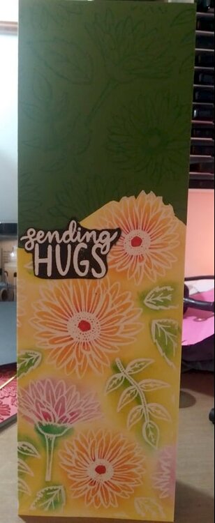 Sending Hugs Slimline Card