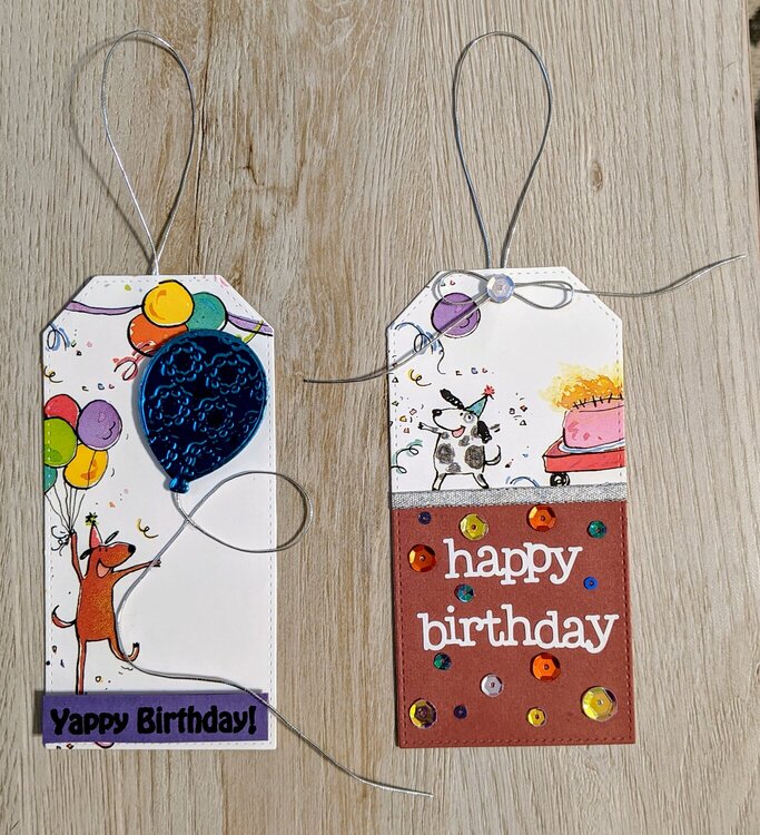 Birthday tags